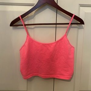 TNA neon pink tank